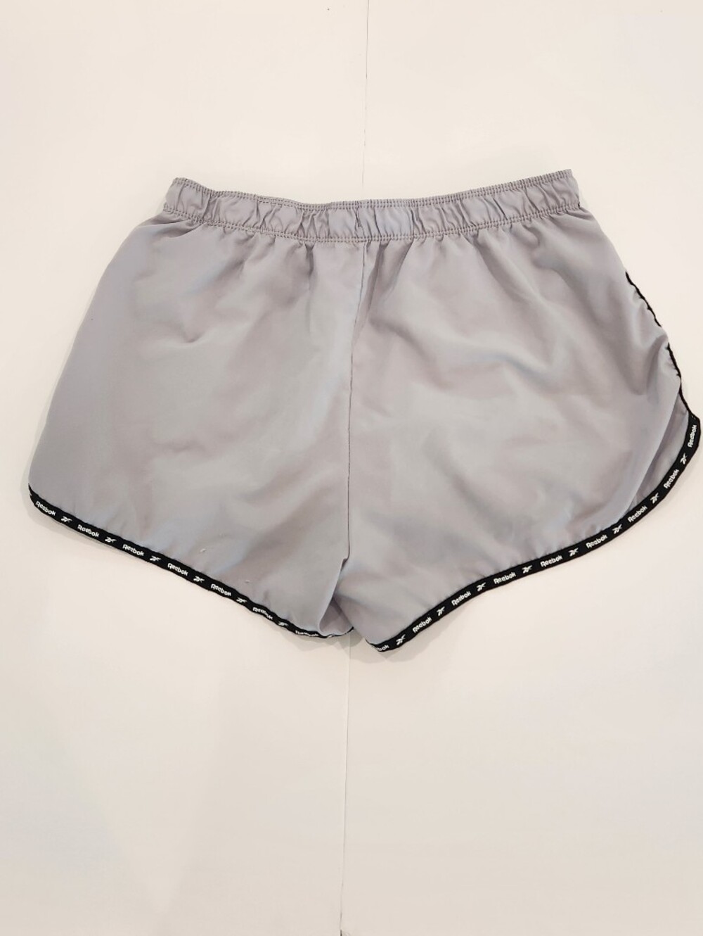 Reebok Light Gray Running Shorts with Black Trim - Picture 2 of 5